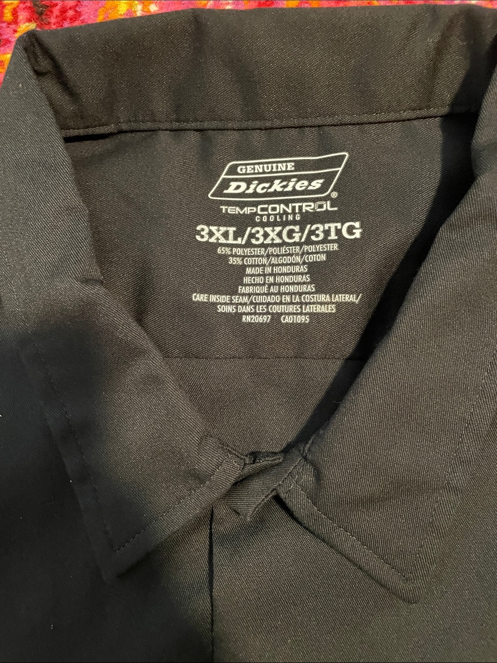 Dickies Black Short-Sleeve Button-Down Work Shirt - Picture 2 of 5